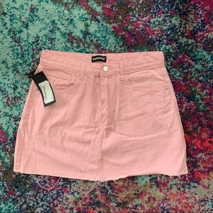 NWT Pink Denim skirt